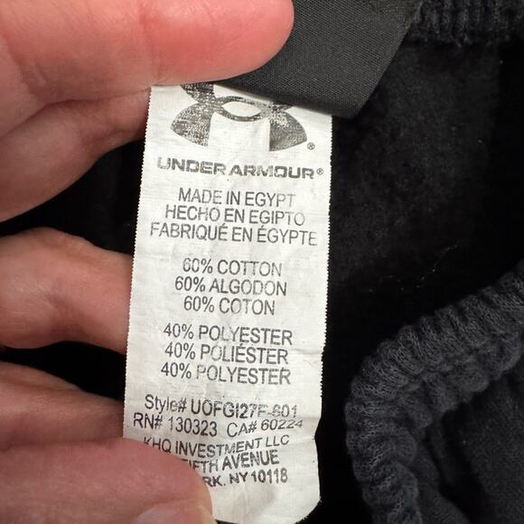 Under Armour Red / Black Fleece Hoodie & Sweat Pants Set Size Small - Picture 9 of 9